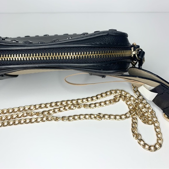 Vince Camuto | 3PC Black Studded Fanny Pack / Crossbody Belt Bag  - Medium - Picture 5 of 12